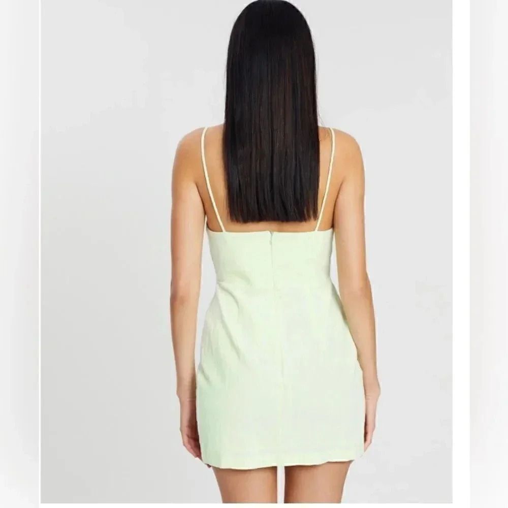 NWT women’s BEC & BRIDGE Harriet ivory cut Mini cotton Dress size 10 - Picture 2 of 11